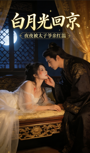 白月光回京，夜夜被太子爷亲红温