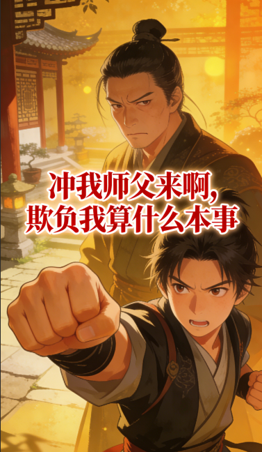 冲我师父来啊，欺负我算什么本事